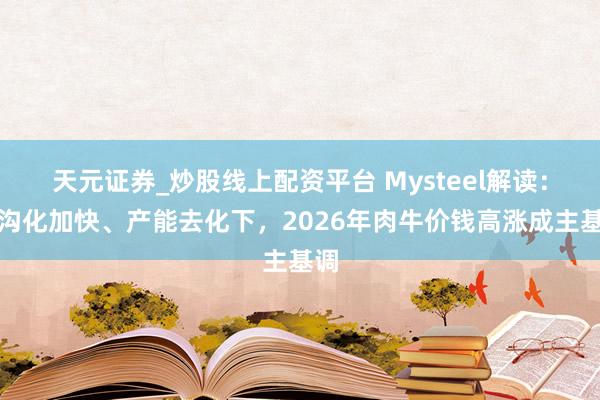 天元证券_炒股线上配资平台 Mysteel解读：鸿沟化加快、产能去化下，2026年肉牛价钱高涨成主基调
